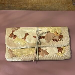 Vintage Carlo Fiori Snakeskin Clutch Handbag